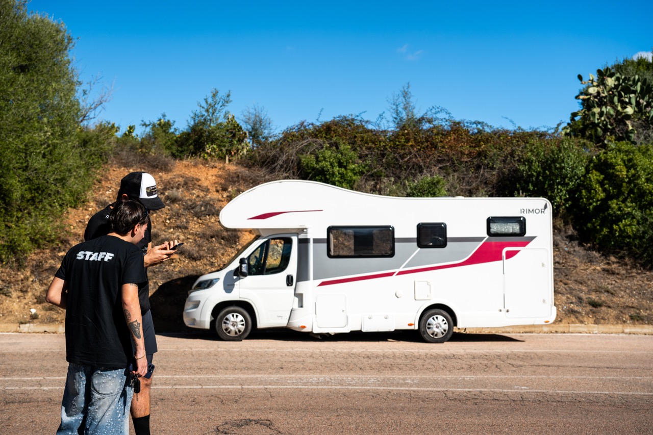 Preparativi con i camper prima della partenza